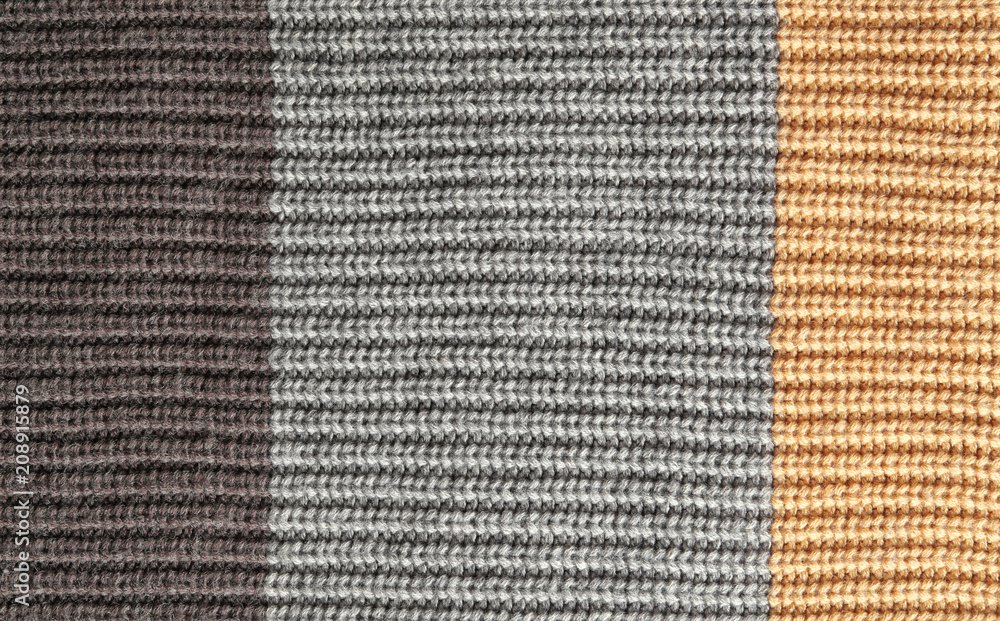 Knitted fabric texture, closeup