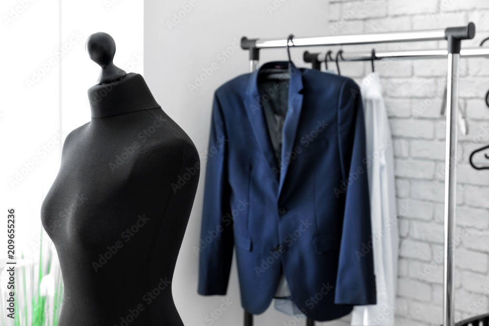 Tailors mannequin in modern atelier