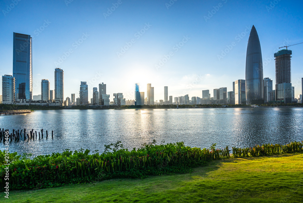 深圳城市天际线全景