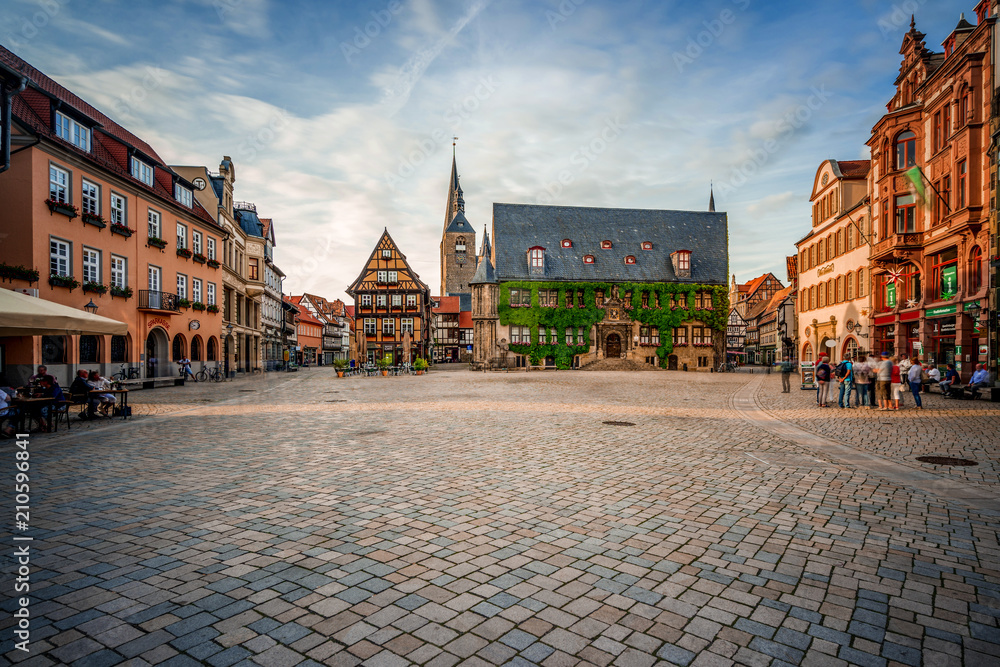 Alte deutsche Häuser in Quedlinburg