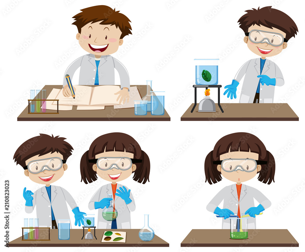 科学家实验叶片色谱法