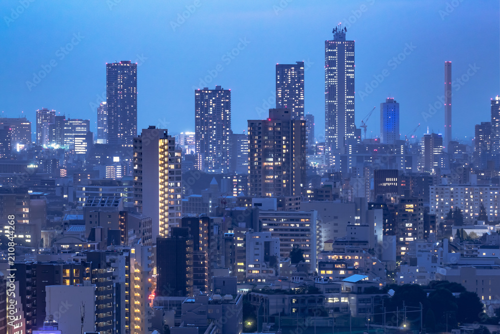 東京都市部の夜景