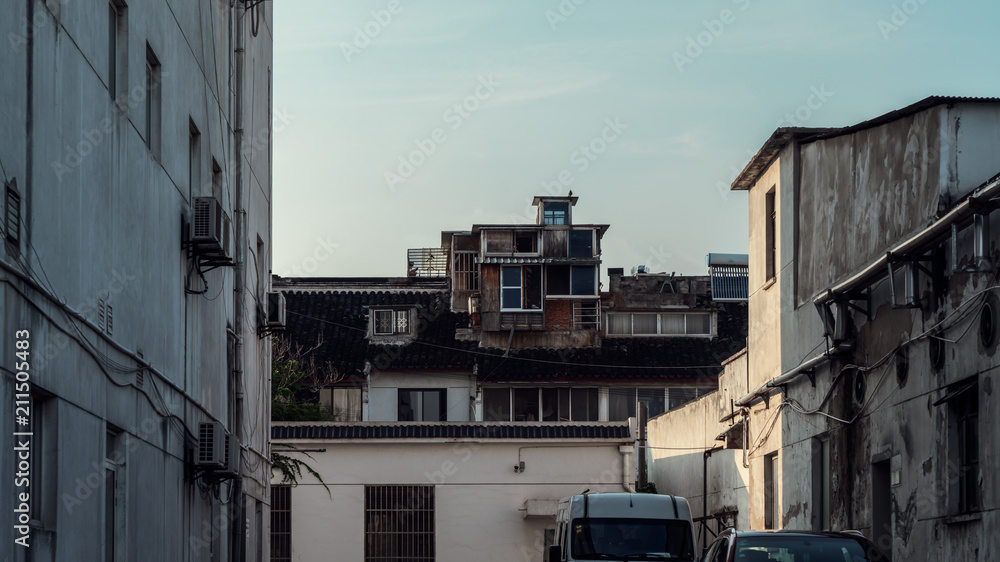 小镇上的鸽子屋，电影场景。