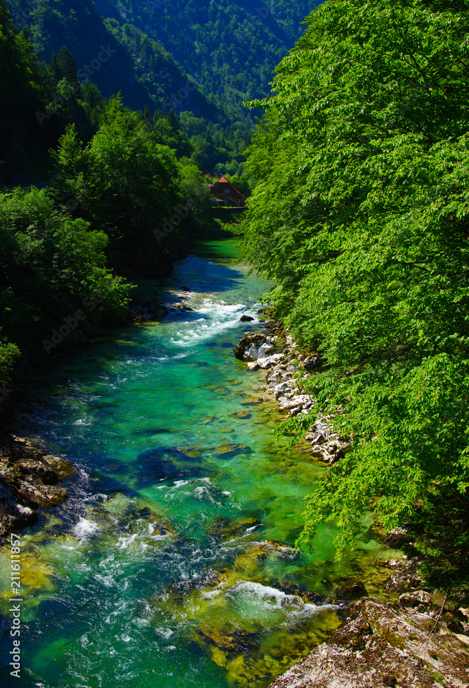 河水清澈