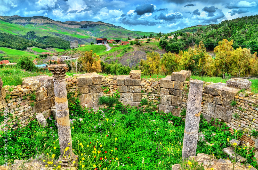 Berbero-Roman ruins at Djemila in Algeria