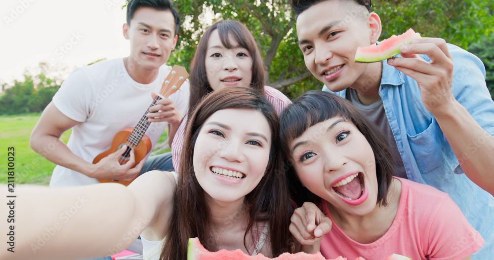 people enjoy at a picnic