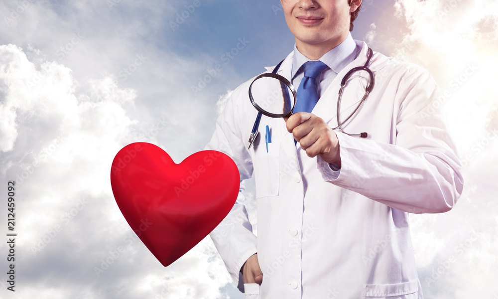 Doctor cares about heart health