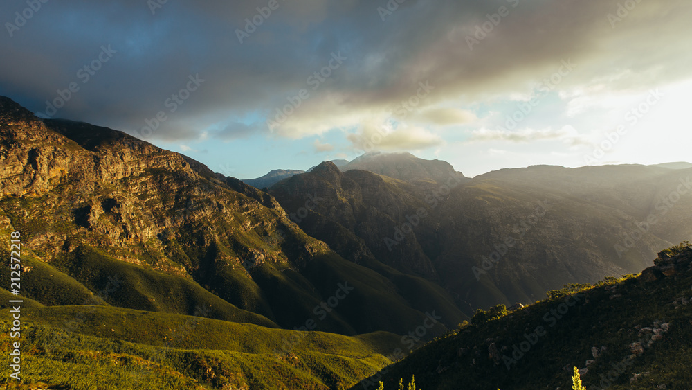 Beautiful view of Jonkershoek nature reserve