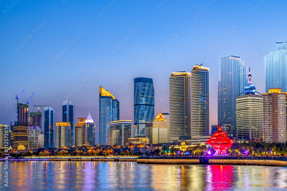 The beautiful city architectural landscape of Qingdao