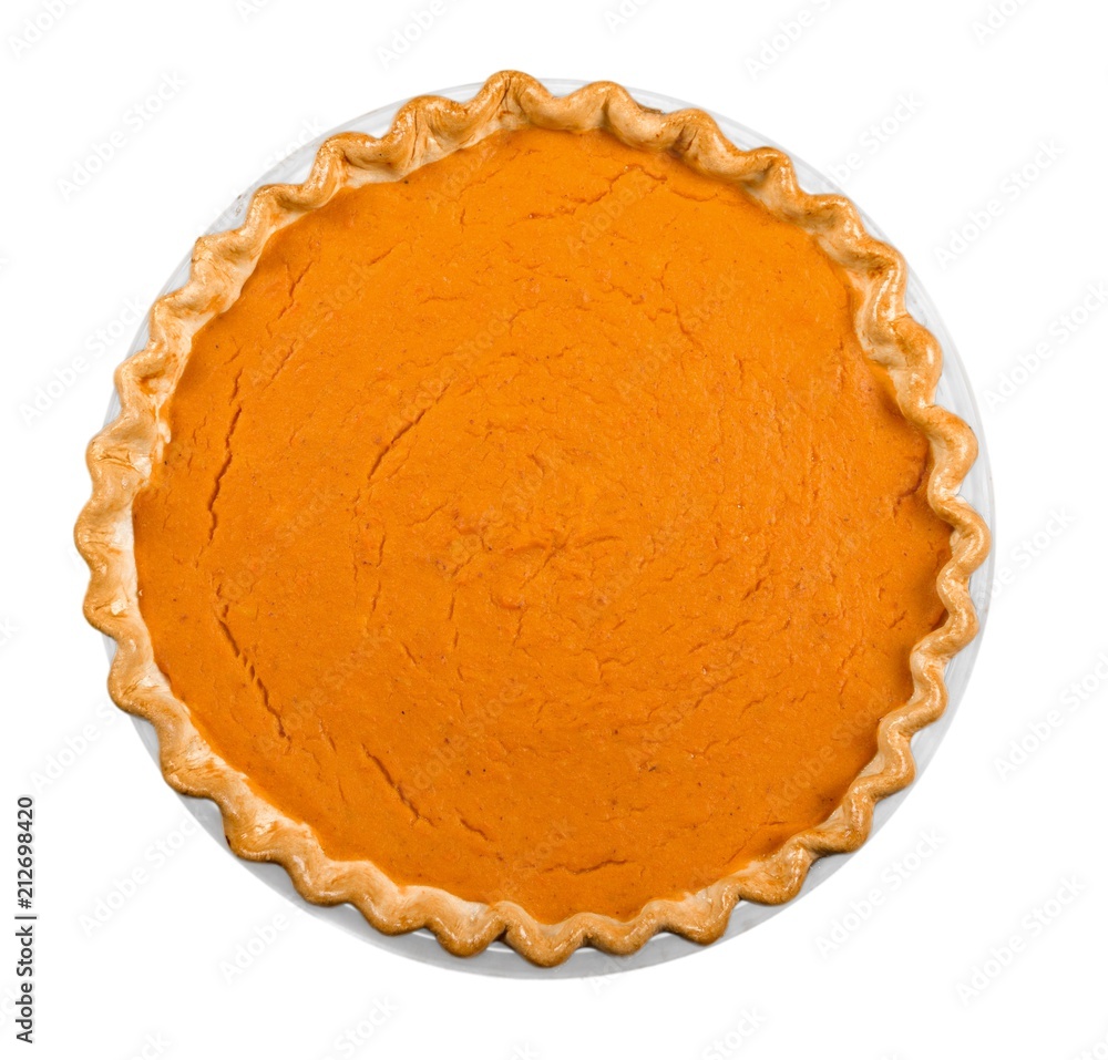 Pumpkin Pie from Above