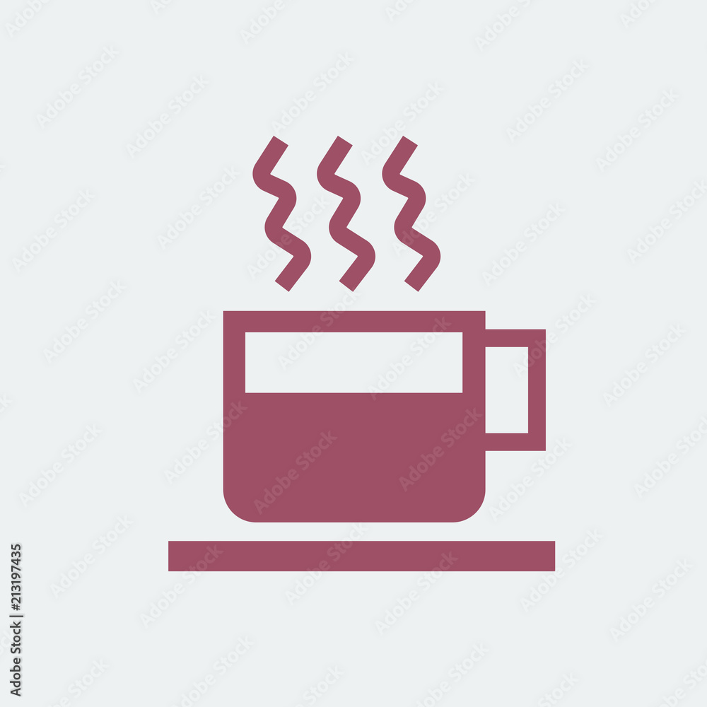 Cup of hot coffee illustration