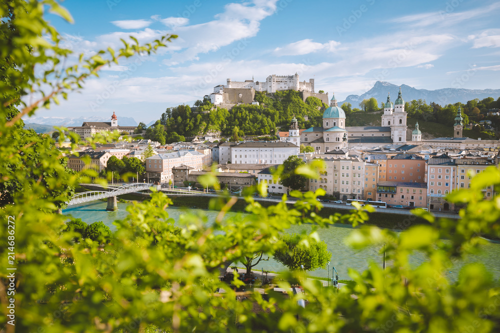 Historic city of Salzburg in summer, Austria