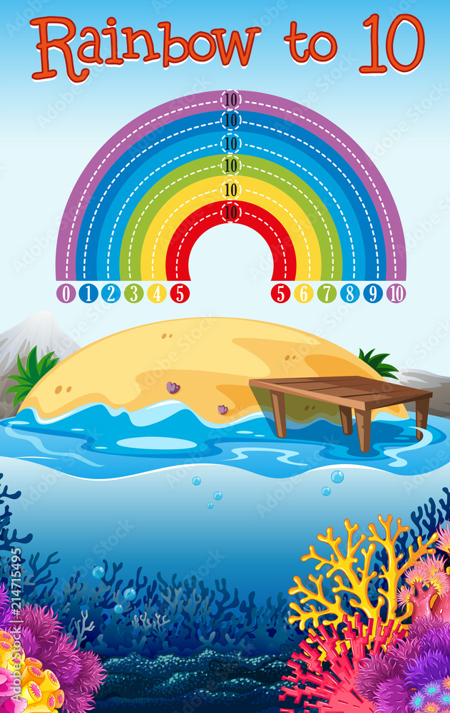 A math counting number game template