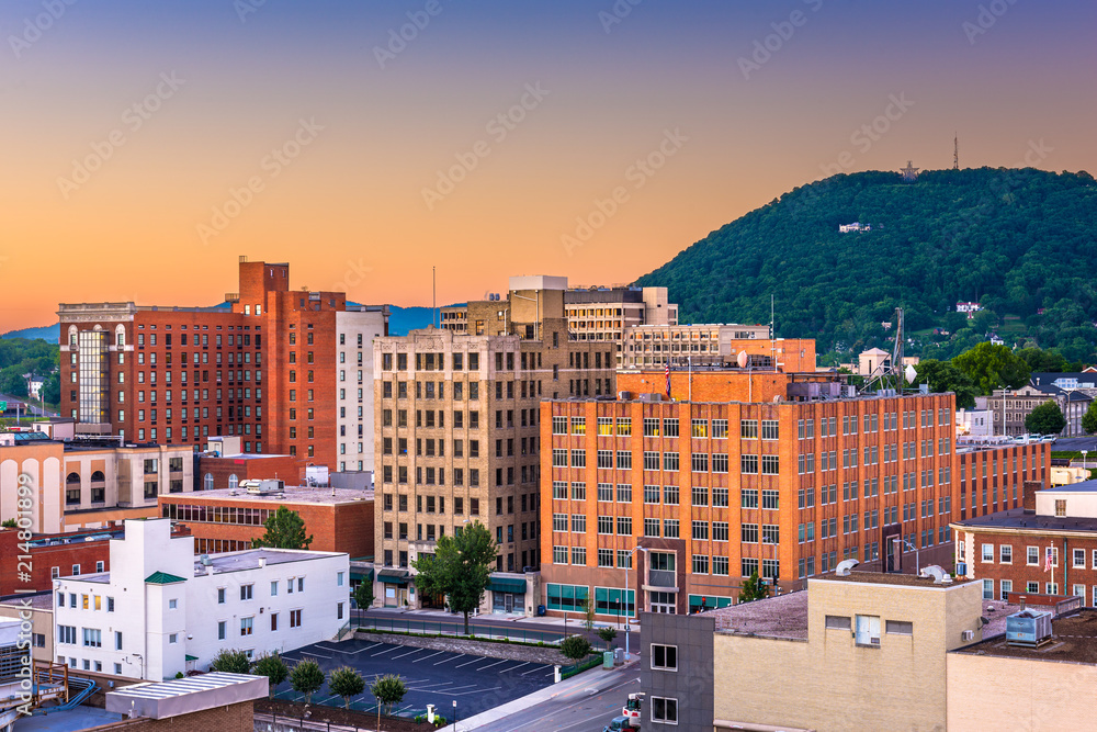 Roanoke, Virginia, USA Downtown