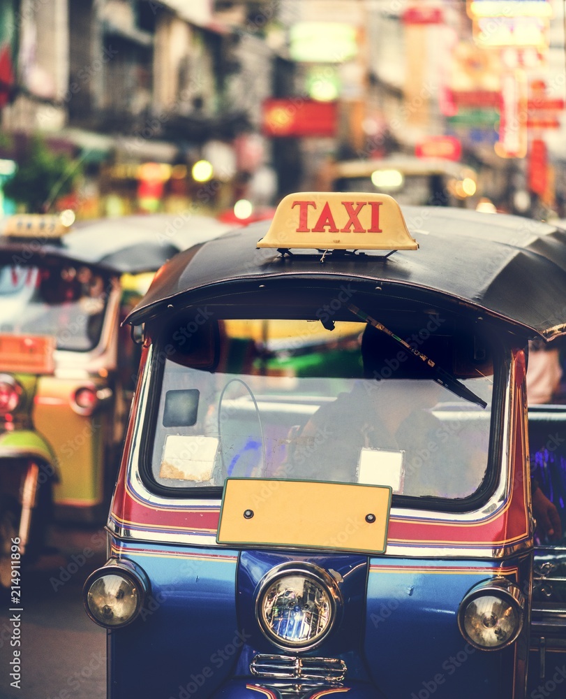 Tuk tuk in Bangkok Thailand