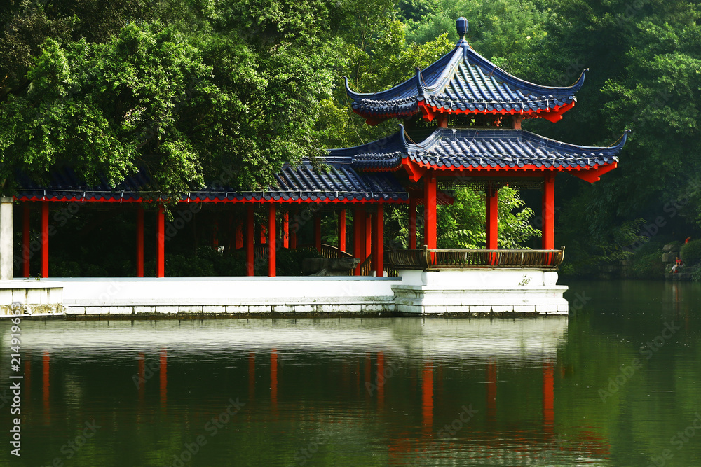 Old traditional chinese pavillon Guilin,China 