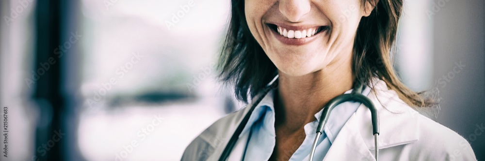 Portrait of smiling female doctor