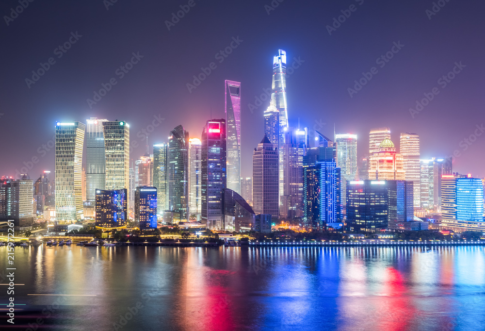 美丽的上海夜景