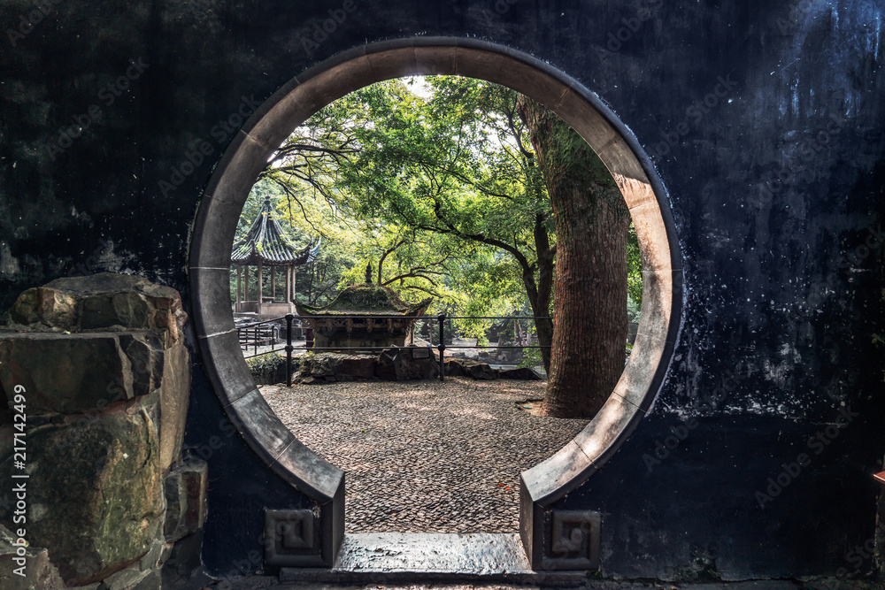 Chinese garden, shot in Suzhou, China