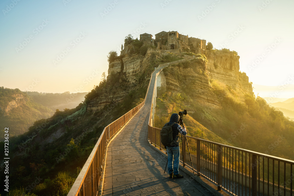 Civita di Bagnorego，意大利美丽的老城。