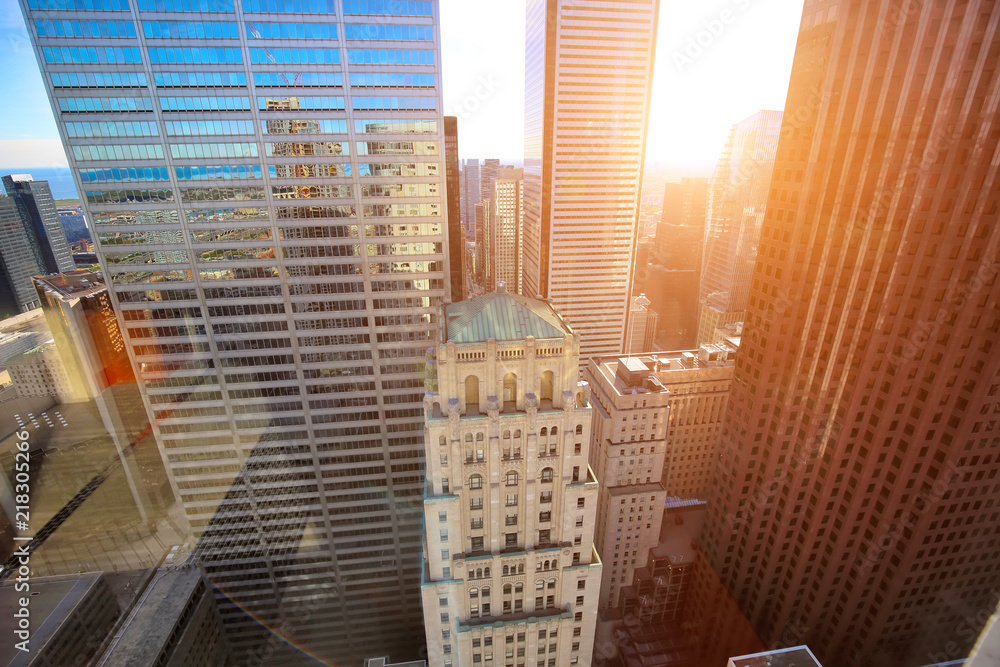 Skyline of Toronto financial district