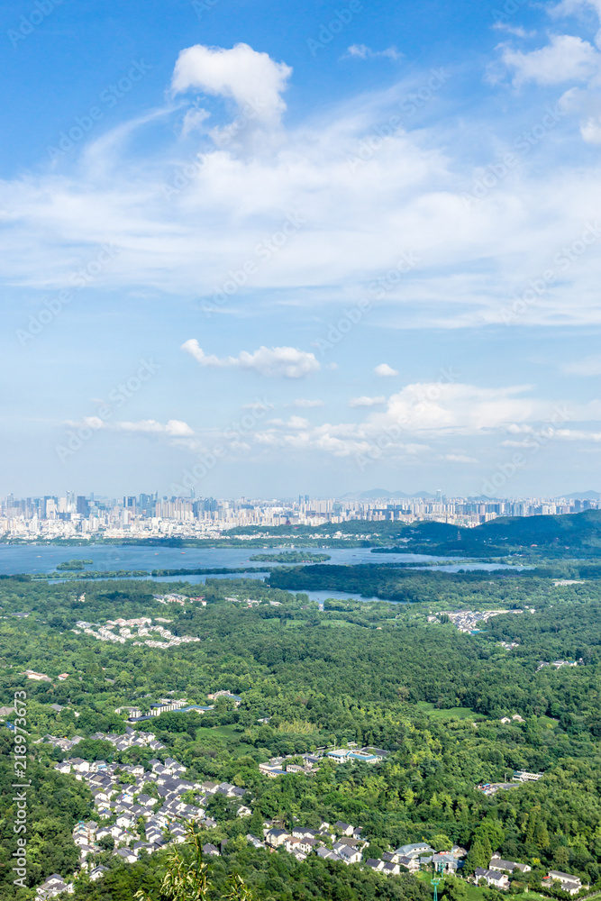 全景城市天际线