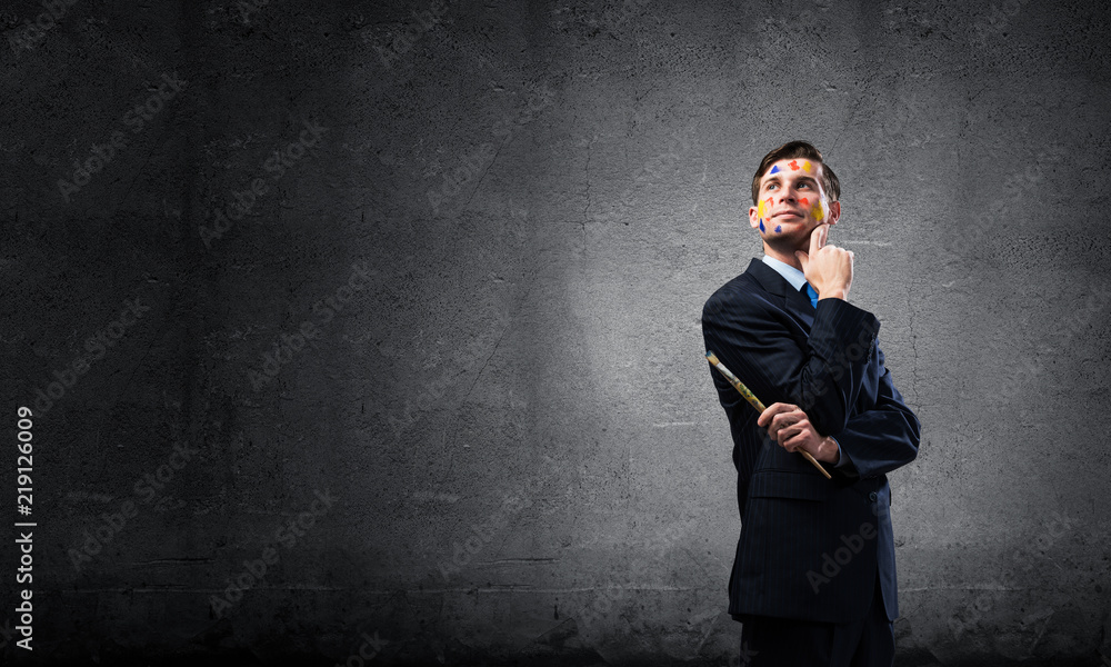 Man having business inspiration