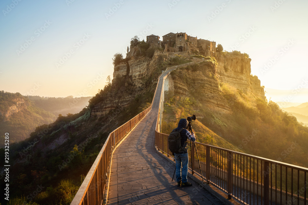 Civita di Bagnorego，意大利美丽的老城。