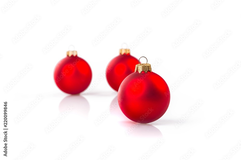 Three Red Baubles