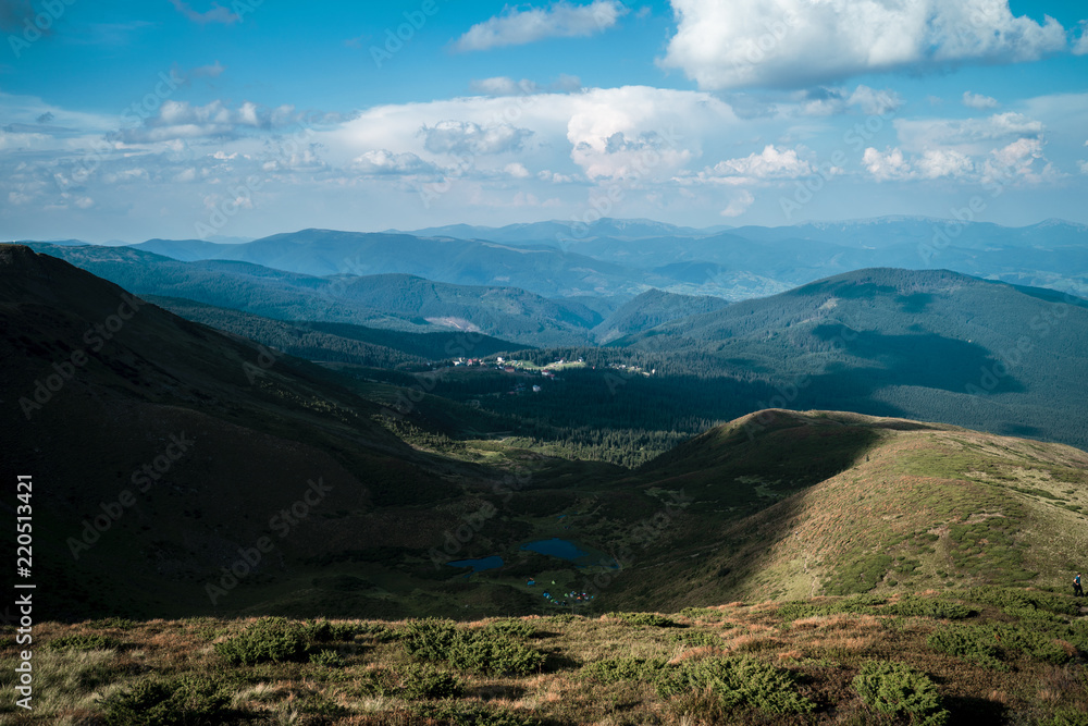 喀尔巴阡山脉的美丽风景