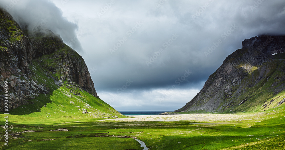 Lofoten Islands风景-霍赛德海滩