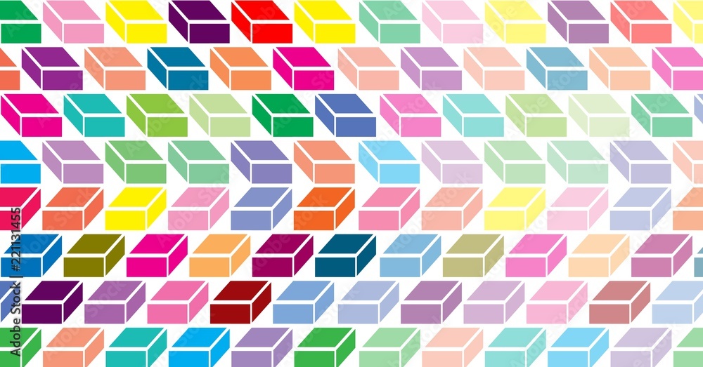 Colorful geometric minimal pattern