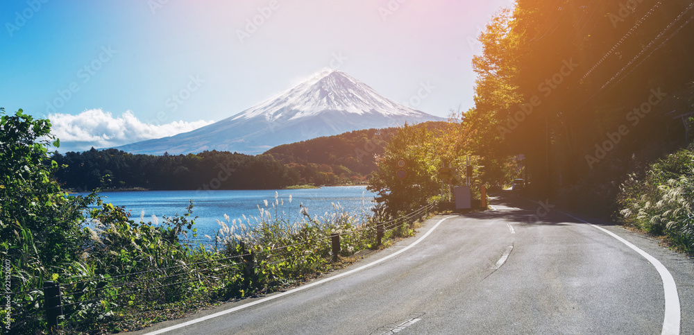 日本富士山和河口湖公路