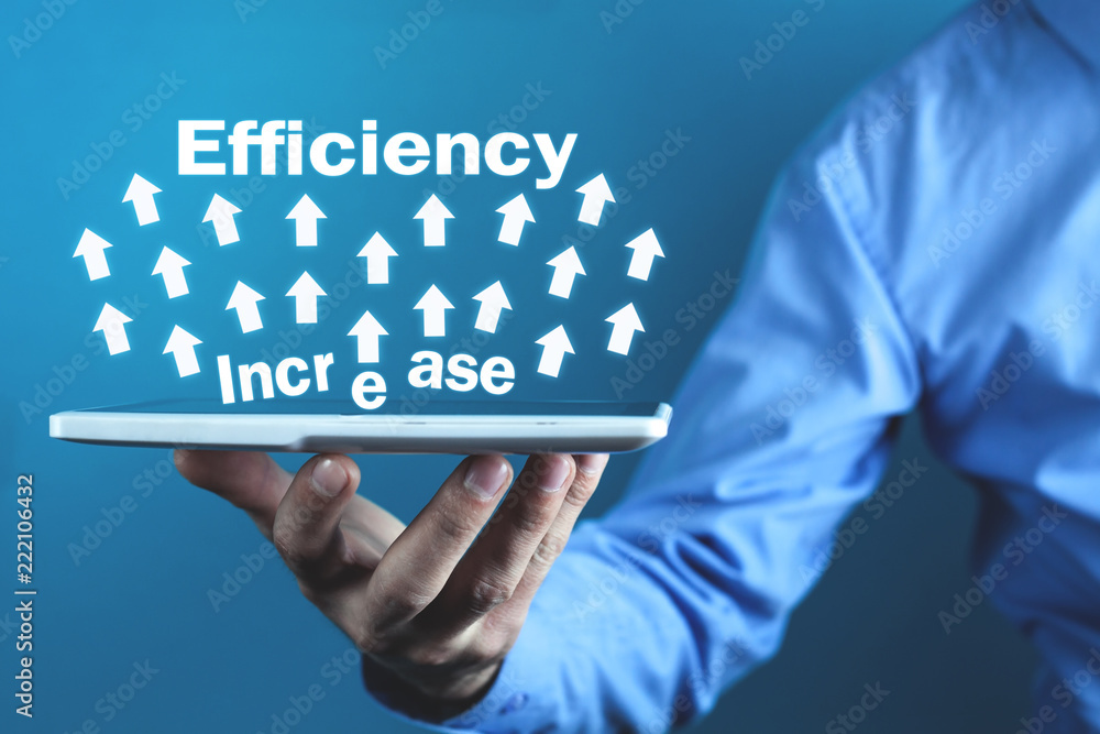 Efficiency Increase. Development and Growth. Business concept