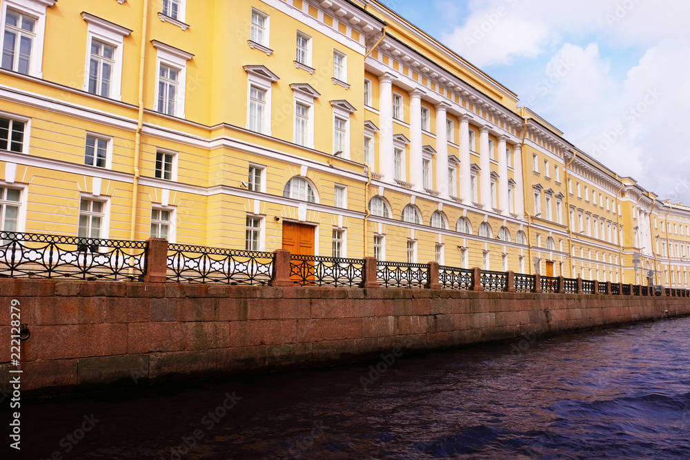 View on beautiful old city from river