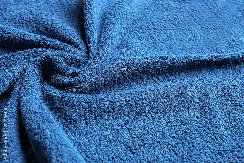 Color soft towel with folds