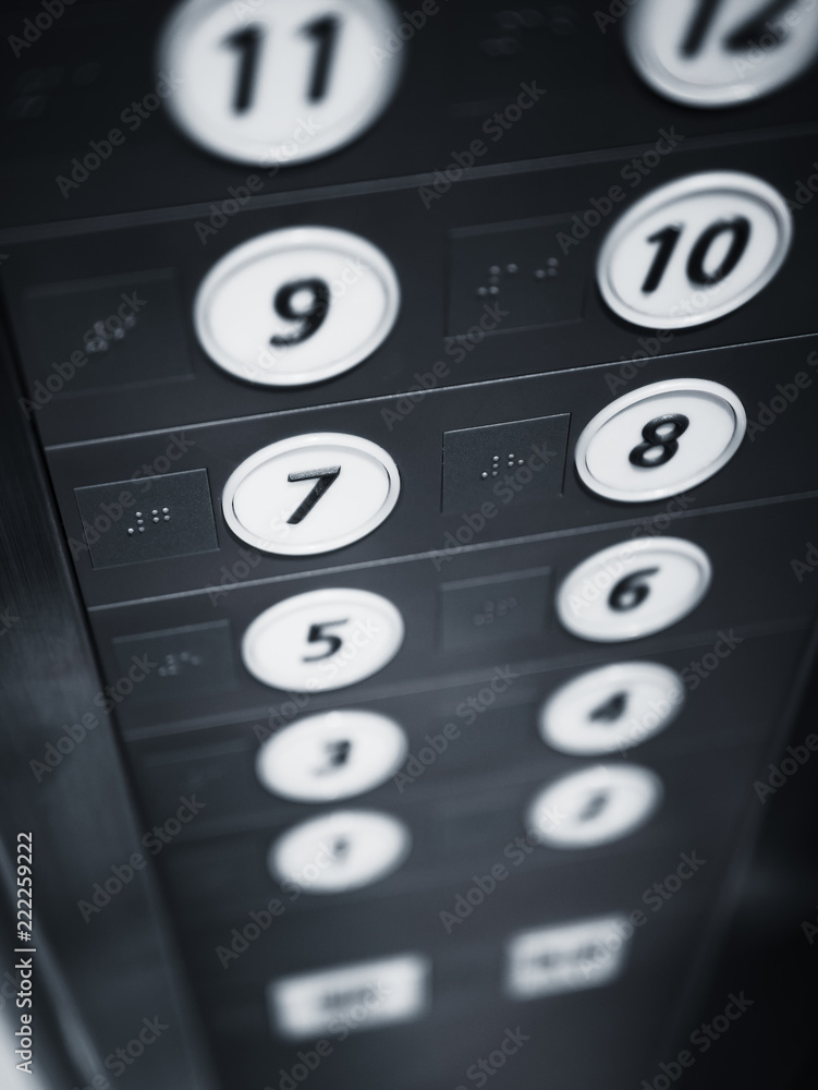 Elevator Button Floor Lift with Braille sign for Disability