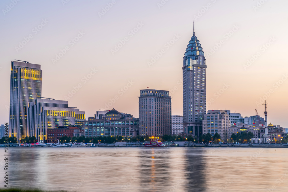 上海外滩建筑景观天际线