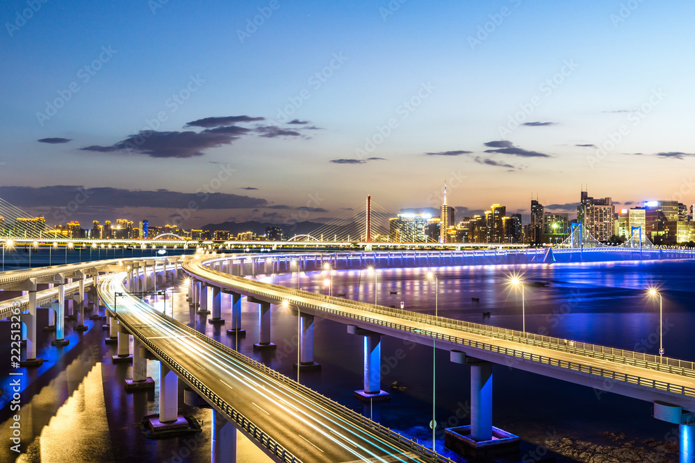 bridge at night