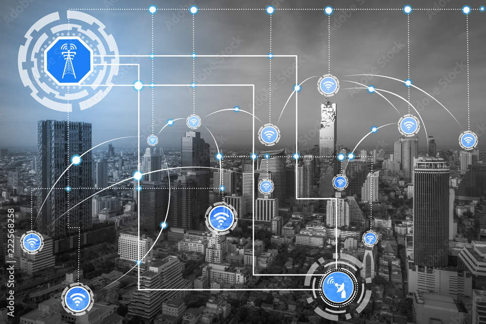 智能城市与无线通信网络。