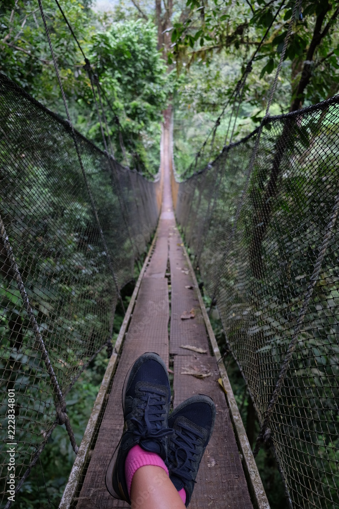 Costa Rica Hängebrücke Regenwald