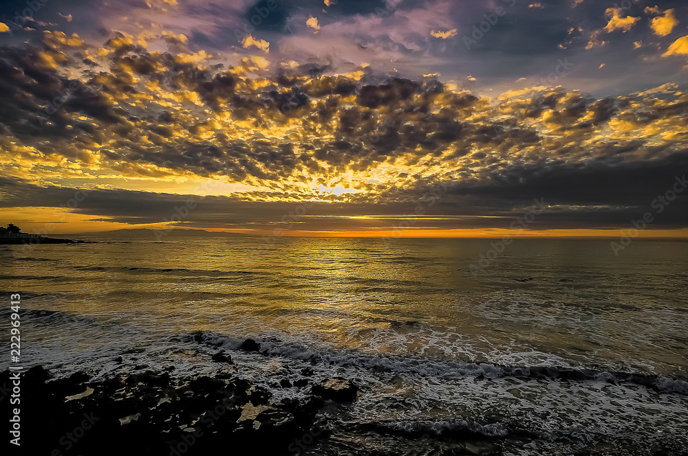 amanecer mar cielo