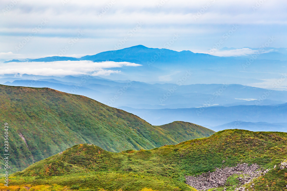 高原と山脈