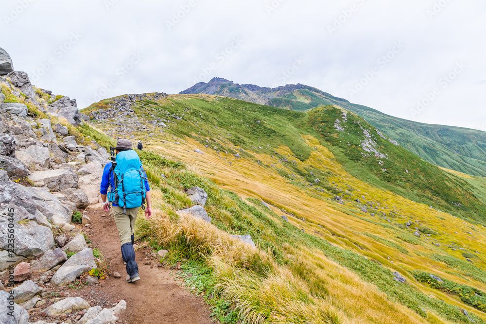 初秋の登山道