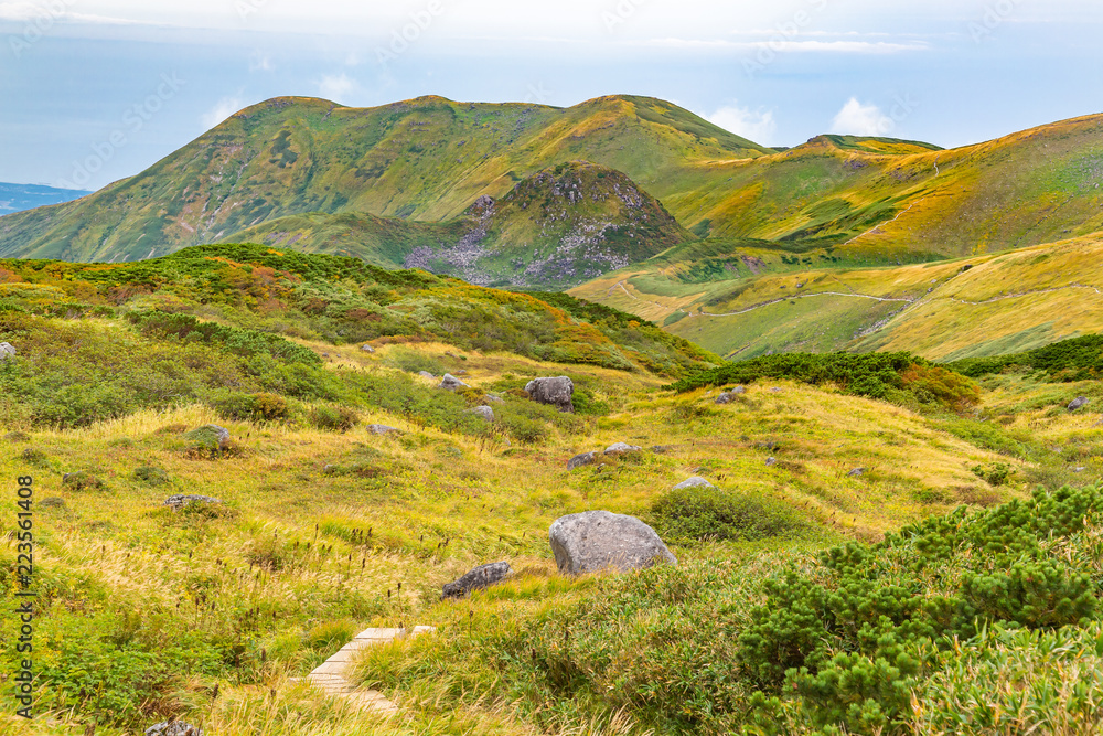 初秋の登山道