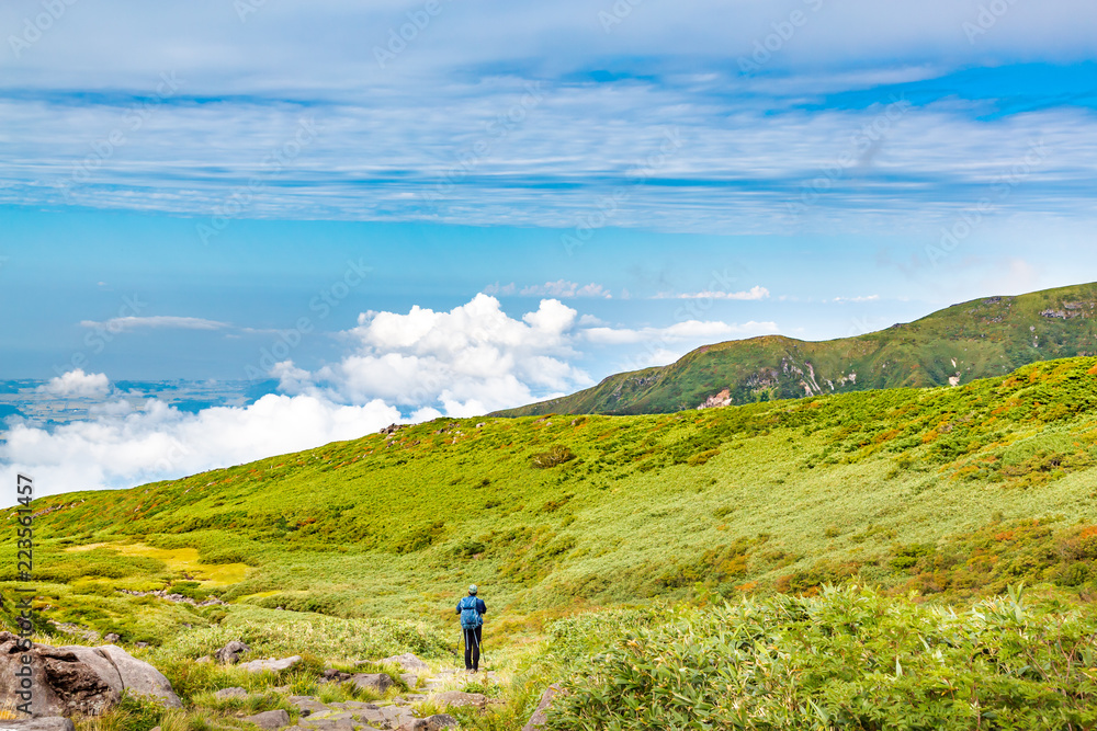 初秋の登山道