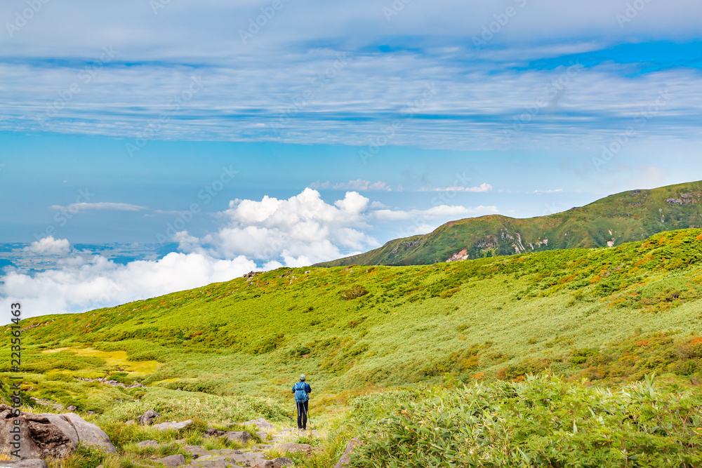 初秋の登山道