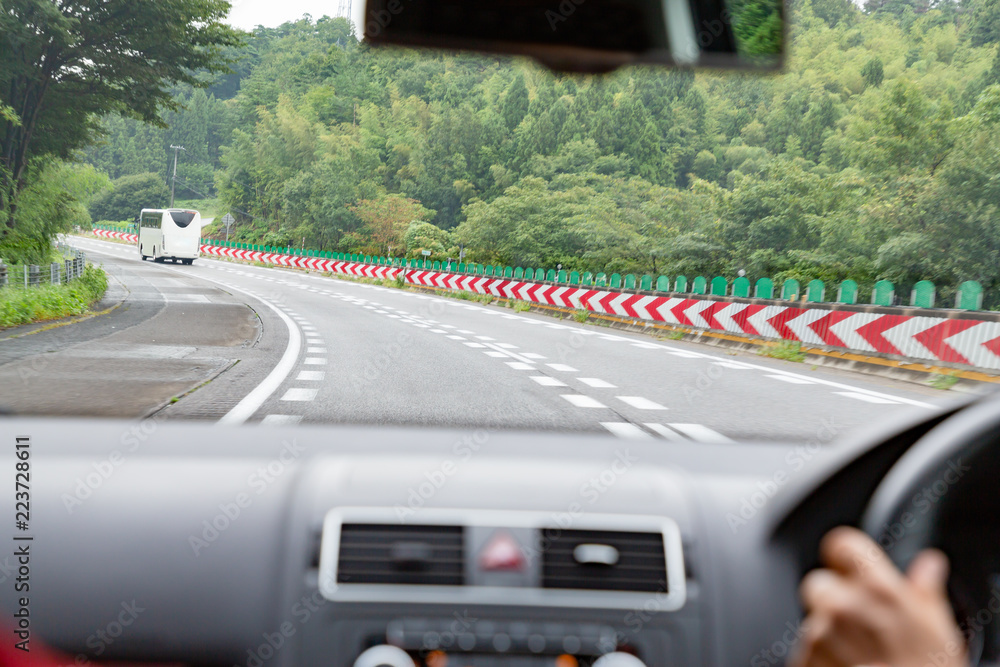 高速道路の景色