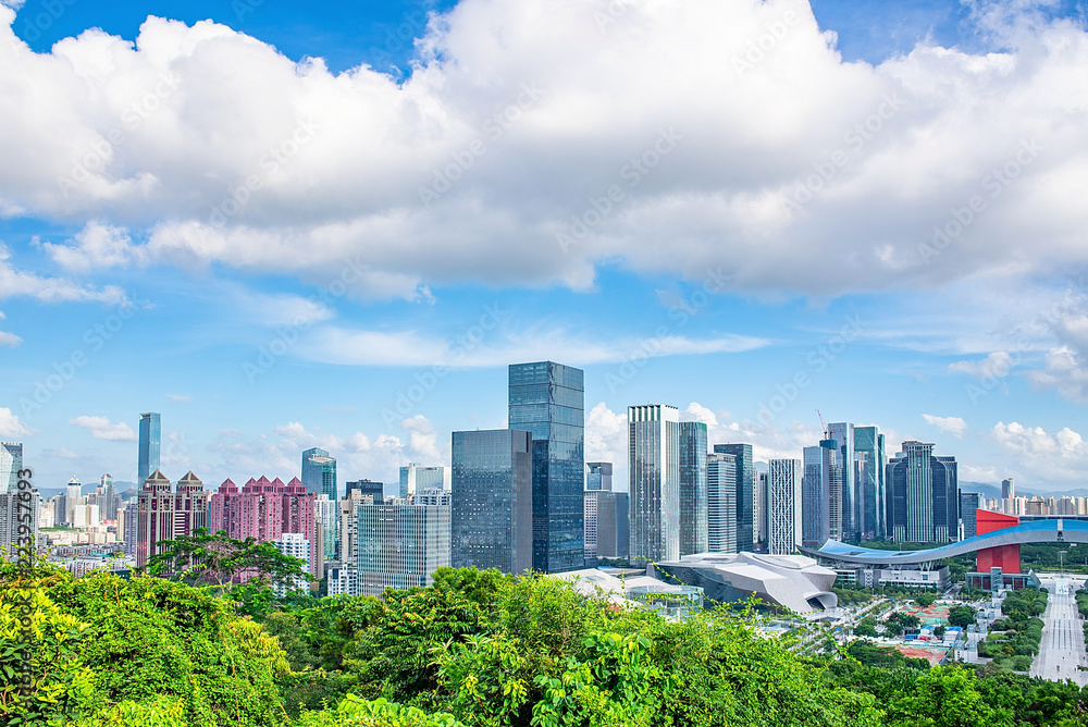 Shenzhen Futian CBD skyline