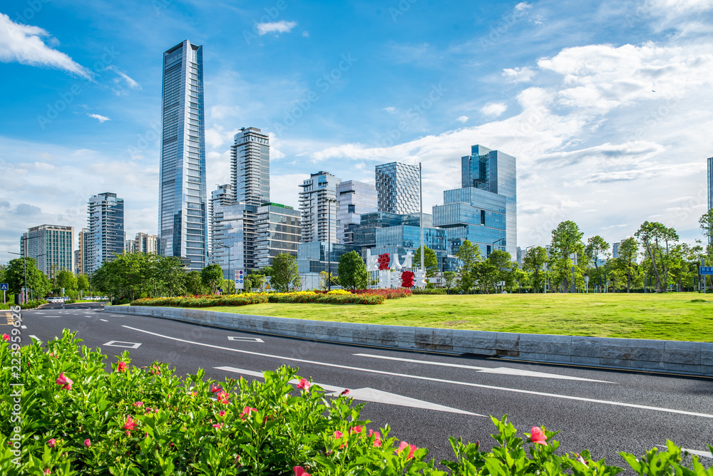 深圳市南山区后海CBD城市风光